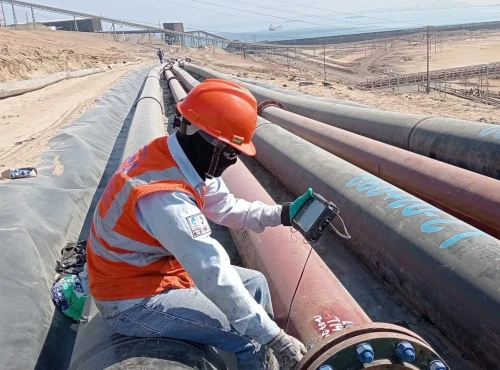 Inspección técnica de válvulas y trampa de herramientas en línea de gas