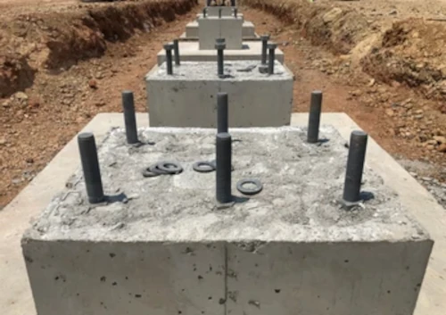 Construcción de fundaciones de concreto armado